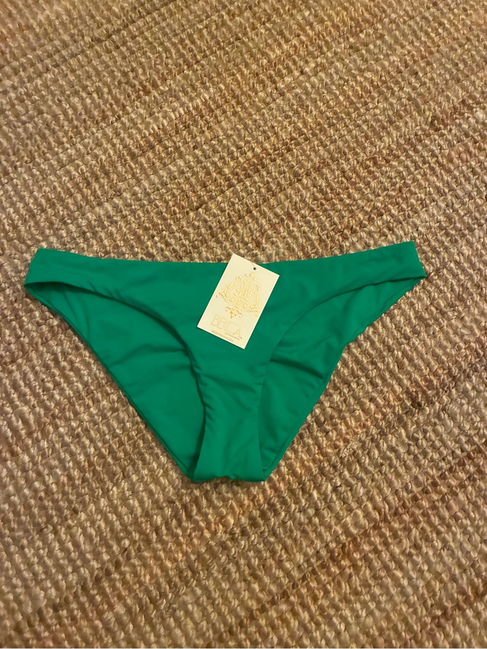 BECCA by Rebecca Virtue Socialite Bikini Bottom Verde L NWT